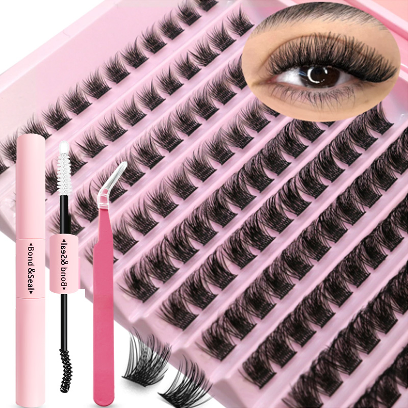 Eyelash Extension Human Hair - DIY Eyelash Extension Kit ขนตาส่วนบุคคล Cluster