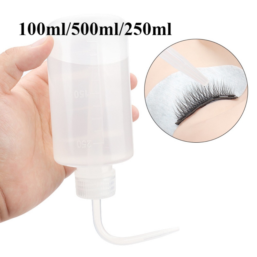 Refill Eyelash Extension - บีบหลอดขวดเปล่าโค้ง Spout ซักผ้าขวด Eyebrow Remover ขวด