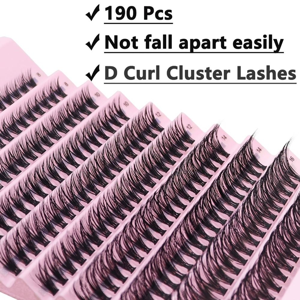 Individual Lash Tray - ขนตาปลอมแบบกลุ่ม 40D ขนาด 8/10/12/14/16 มม. แบบผสม