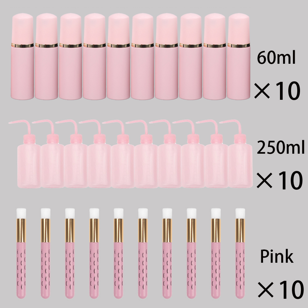 Refill Eyelash Extension - ตัวต่อขนตาชุดทำความสะอาด60ML Mousse Liquid ขวดปั๊มโฟมตัวต่อขนตาแปรงทำความสะอาด250ML ขนตาขวดล้าง