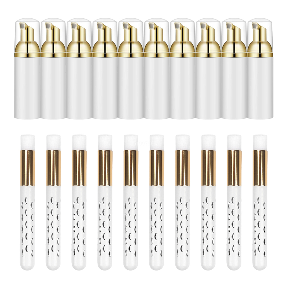 Refill Eyelash Extension - 10Pcs 60Ml Eyelash แชมพู Mousse ทำความสะอาดขนตา/Grafting