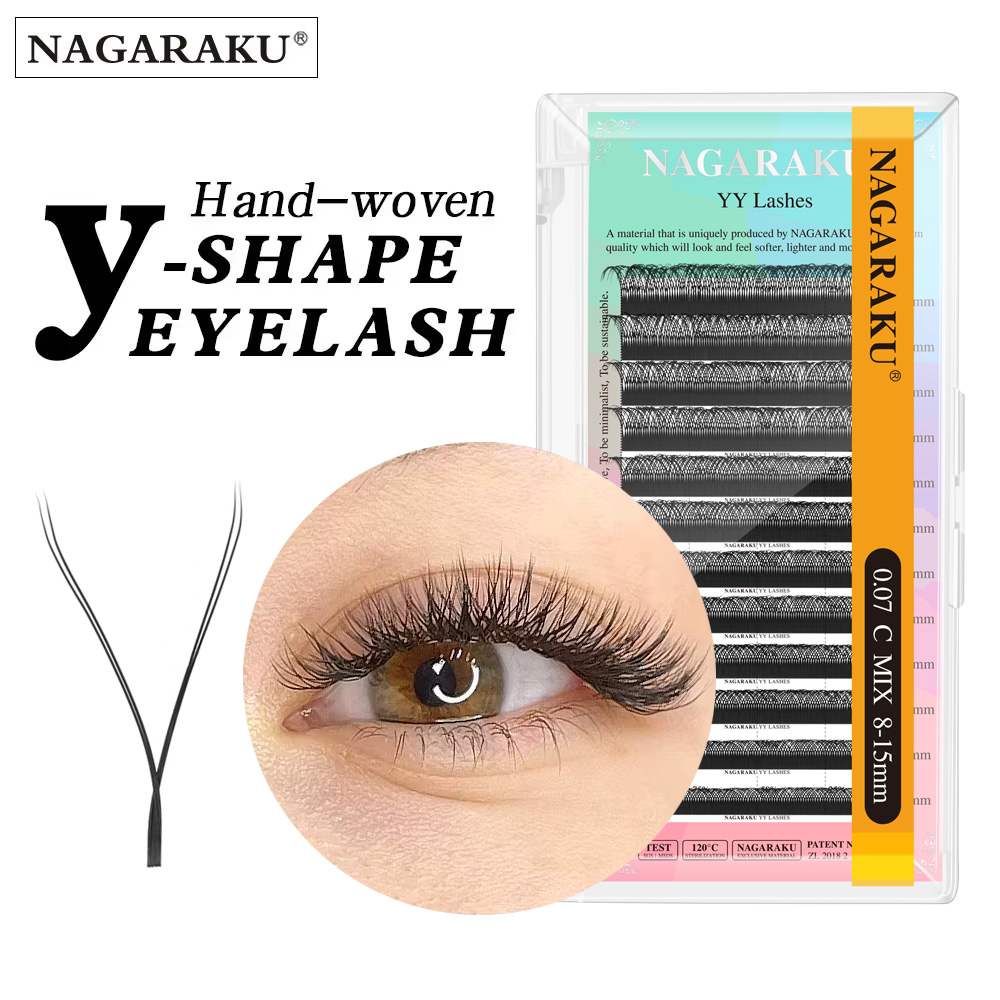 NAGARAKU YY รูปร่างHand Woven  - Eyelash Extension Human Hair บทวิจารณ์และราคา