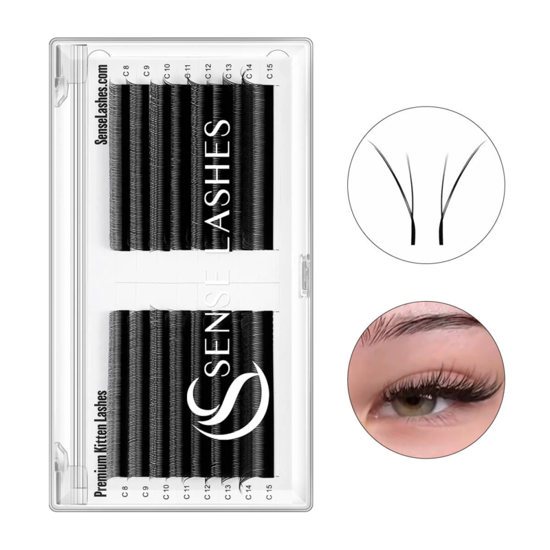 ขนตาปลอม SENSE LASHES Fox YY S - Eyelash Extension C Curl บทวิจารณ์และราคา