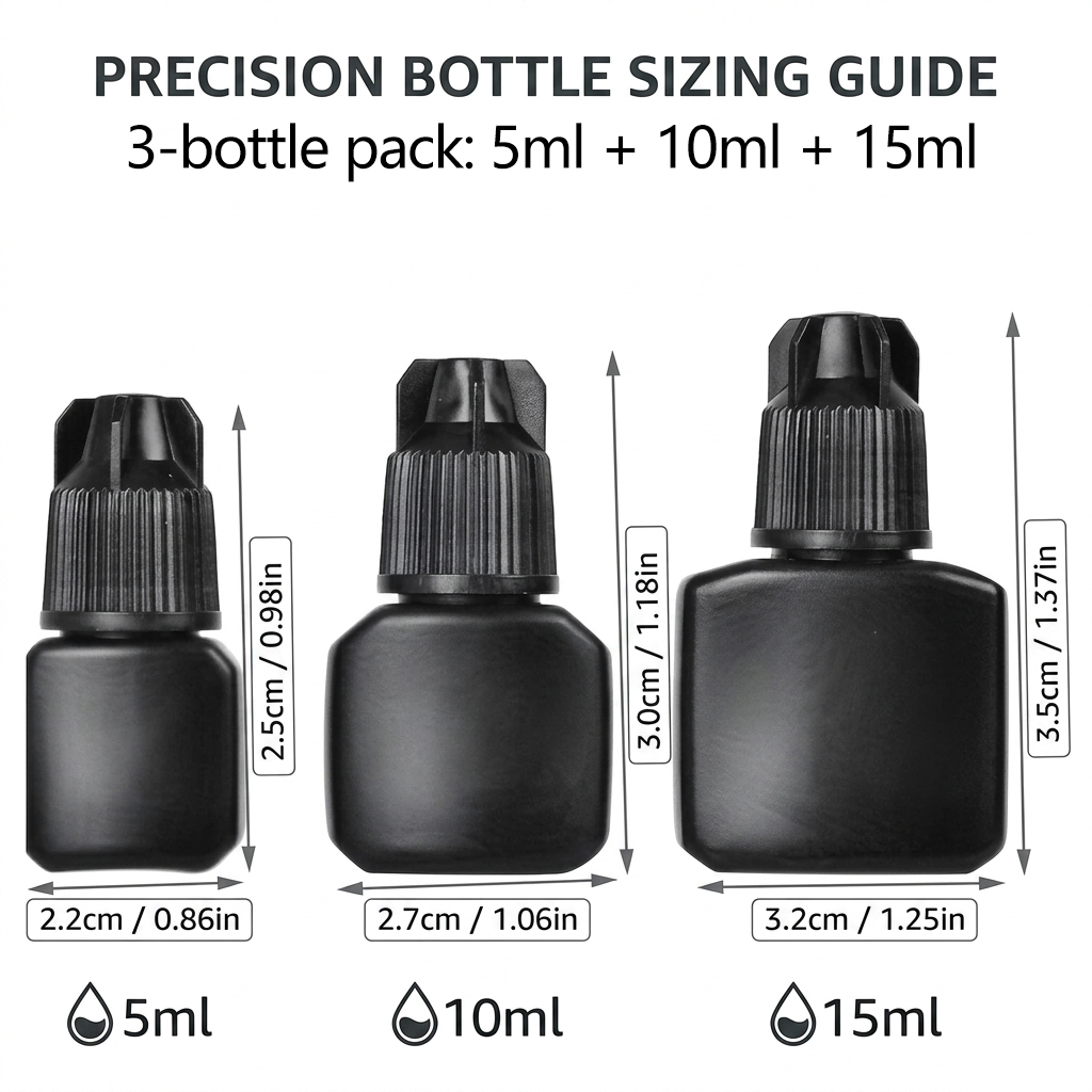 ขวดกาวต่อขนตาเปล่า 3 ชิ้น ขนาด - Refill Eyelash Extension บทวิจารณ์และราคา
