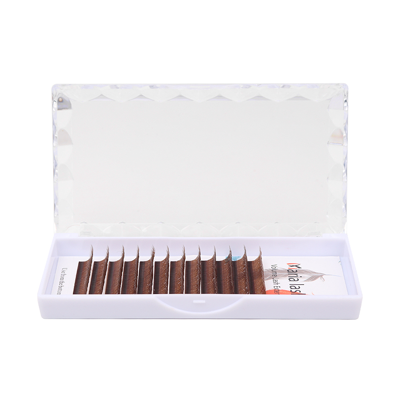 ขนตาปลอม MARIA Brown YY รูปทรง - Eyelash Extension Human Hair บทวิจารณ์และราคา