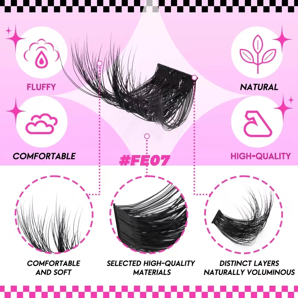 ชุดต่อขนตาแบบกลุ่ม QIUNING ขนต - Individual Lash Tray บทวิจารณ์และราคา