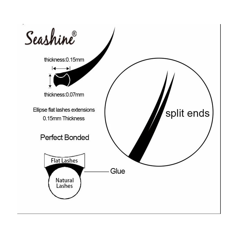 Seashine Ellipse ขนตานุ่มแยก-เ - Eyelash Extension C Curl บทวิจารณ์และราคา