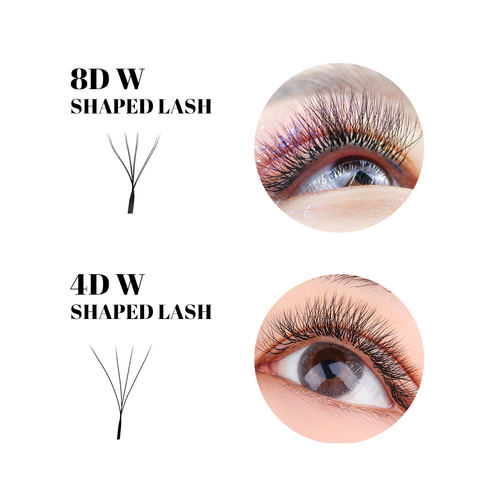 ขนตาปลอม FADVAN รูปทรง W แบบสอ - Eyelash Extension Human Hair บทวิจารณ์และราคา