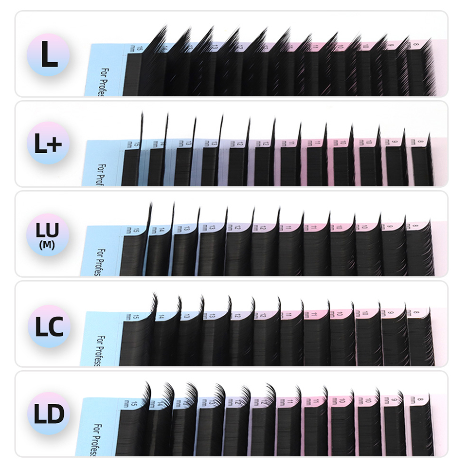 RUJADE L L + LC LD LU (M) Curl - Individual Lash Tray บทวิจารณ์และราคา