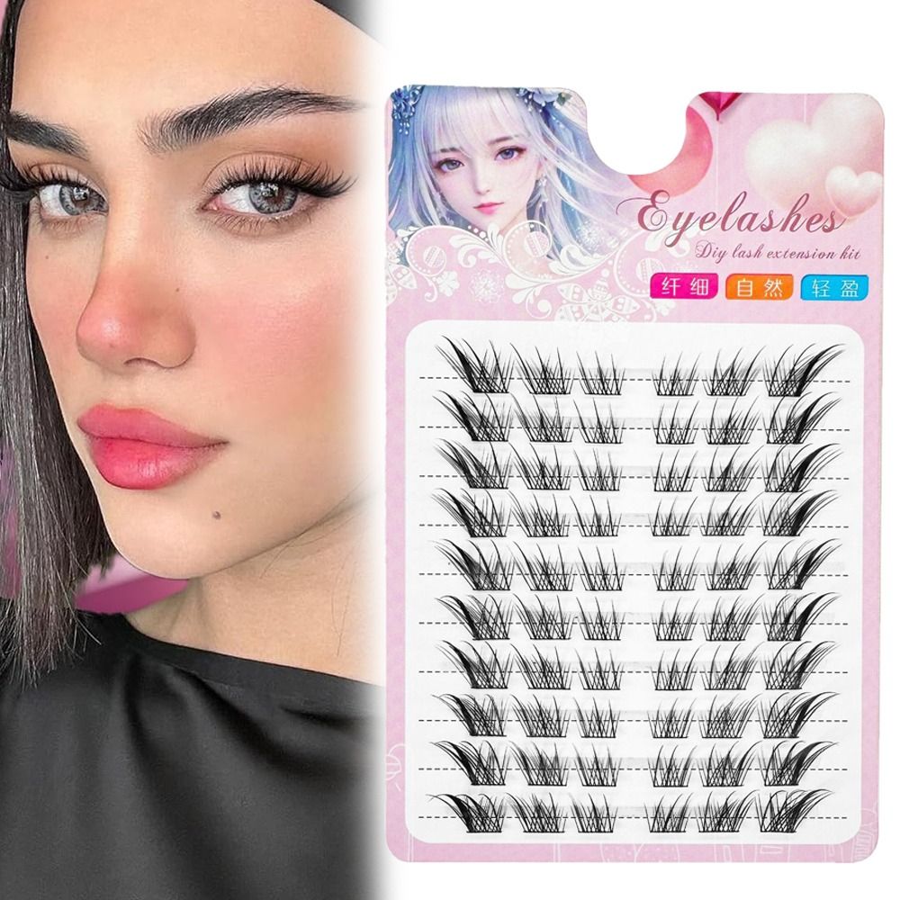 3D Cat Eye Clusters Lashes ธรร - Eyelash Extension C Curl บทวิจารณ์และราคา