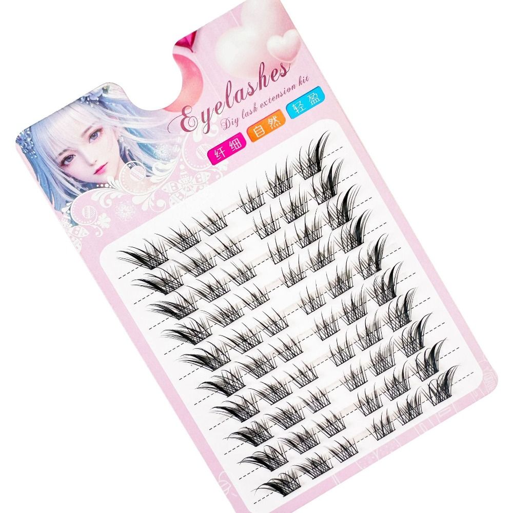3D Cat Eye Clusters Lashes ธรร - Eyelash Extension C Curl บทวิจารณ์และราคา