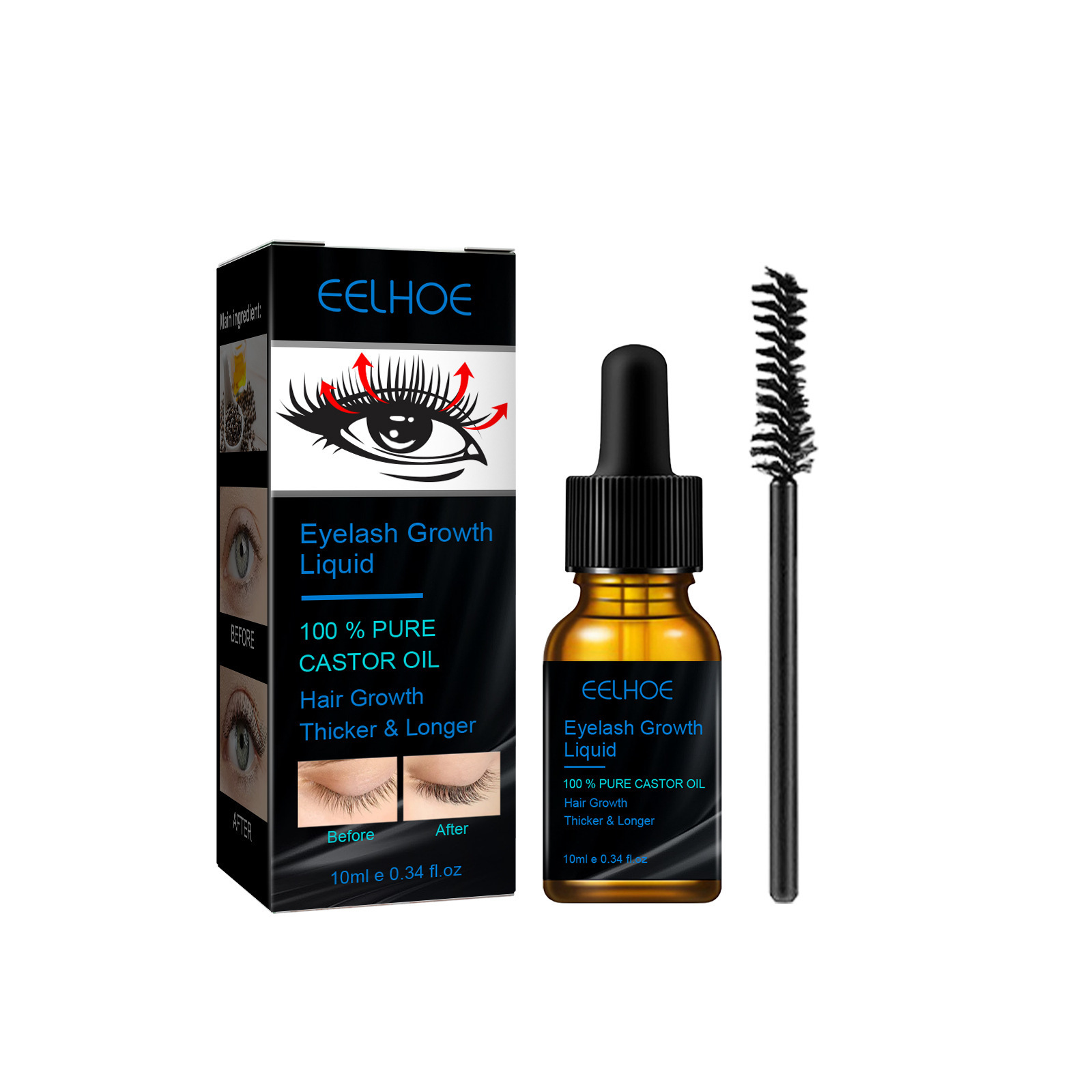 เซรั่มบำรุงขนตาแคสเตอร์ออยล์สำ - Eyelash Extension Human Hair บทวิจารณ์และราคา