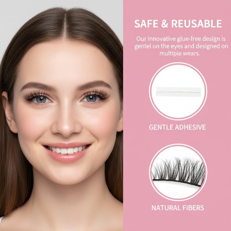 ขนตาแบบกลุ่มสีดำ ติดเองได้ ไม่ - Lash Adhesive Glue บทวิจารณ์และราคา