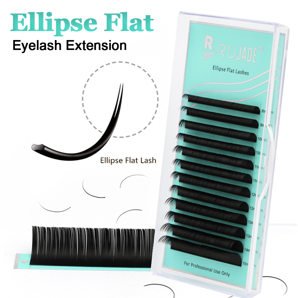 ขนตาปลอม RUJADE Ellipse Flat E - Eyelash Extension C Curl บทวิจารณ์และราคา