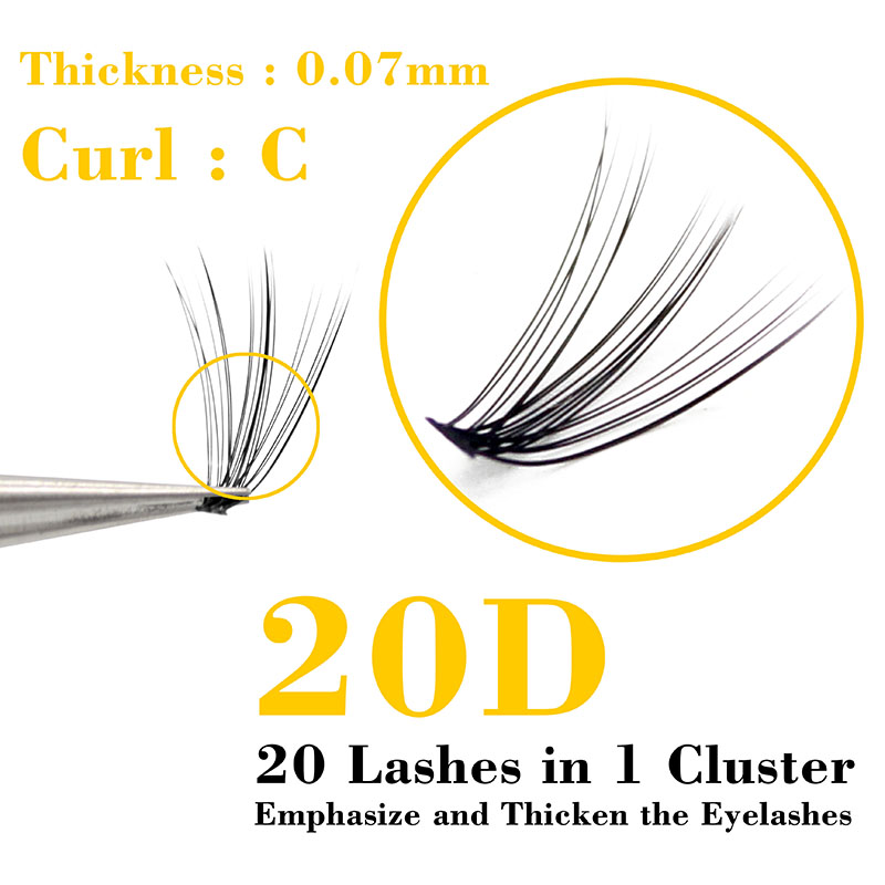 Kimcci 60 Bundles Mink Eyelash - Individual Lash Tray บทวิจารณ์และราคา